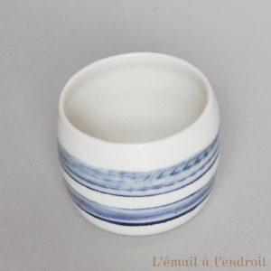 Tasse blanc bleu