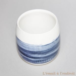 Tasse blanc bleu